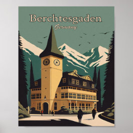 Berchtesgaden Germany Minimalist Art Poster ポスター