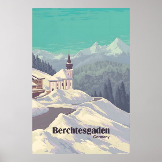 Berchtesgaden National Park Germany Travel Poster ポスター (正面)