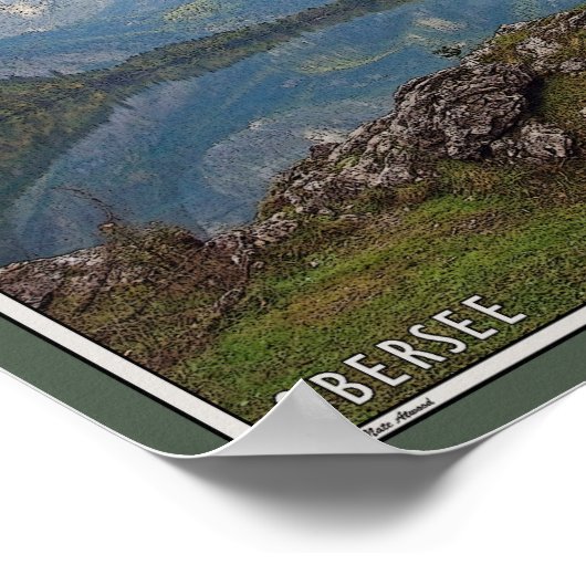 Berchtesgaden - Obersee Boathouse ポスター (角)