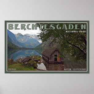 Berchtesgaden - Obersee Boathouse ポスター