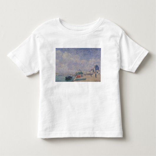 Bercy 1885年のセーヌ河 トドラーTシャツ (正面)
