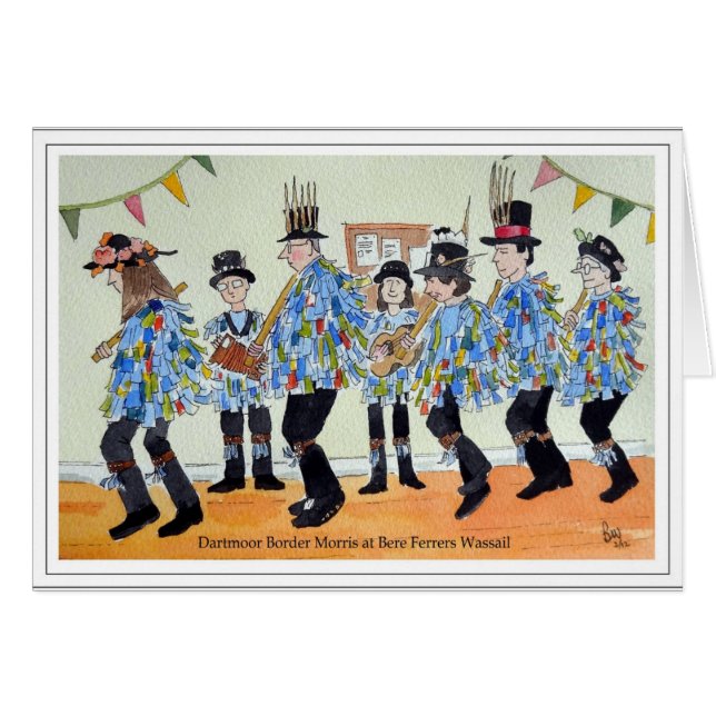 Bere FerrersのDartmoorのボーダーMorris (正面横)