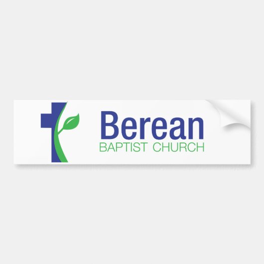 Bereanのバプティスト教会のバンパーステッカー バンパーステッカー (正面)