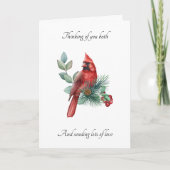 Bereaved Parent Thinking of You Christmas Card シーズンカード (正面)