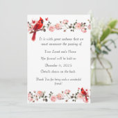 Bereavement Funeral Notification of Passing Card シーズンカード (スタンド正面)