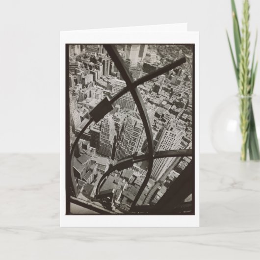 Berenice Abbottカードによる都市アラベスクNYCの写真 カード (正面)