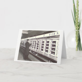 Berenice AbbottカードによるNYCのオートマットの写真 カード