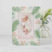 Beres Pinesクリスマスフォト誕生日のお知らせ シーズンカード (スタンド正面)