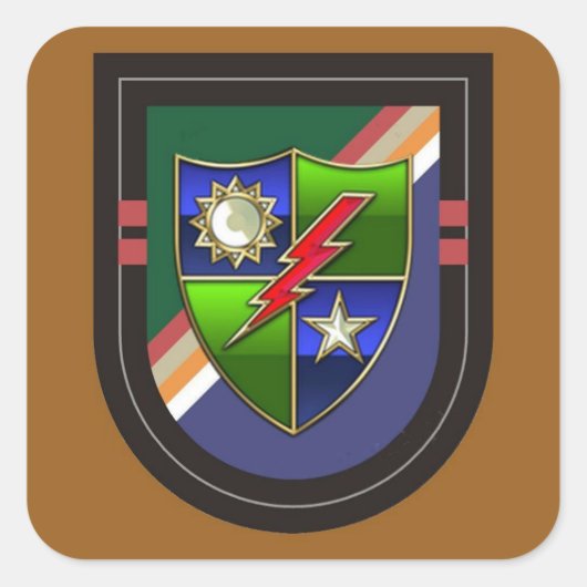 Beret Flash新2D Bn RANGERステッカー スクエアシール (正面)