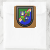 Beret Flash(Post 6/01) DUI HQ Rangerスタンプ スクエアシール (バッグ)