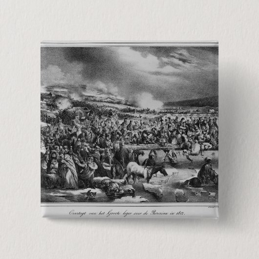 Berezinaの交差 缶バッジ (正面)