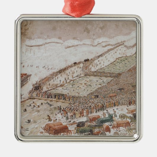 Berezinaの交差、1812年11月 メタルオーナメント (正面)