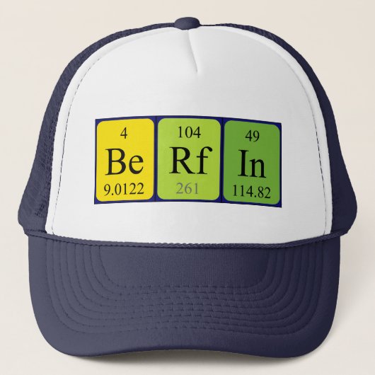 Berfin定期テーブル名hat キャップ (正面)