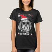 Bergamasco Shepherd Merry Barkmas Christmas Tシャツ (正面)