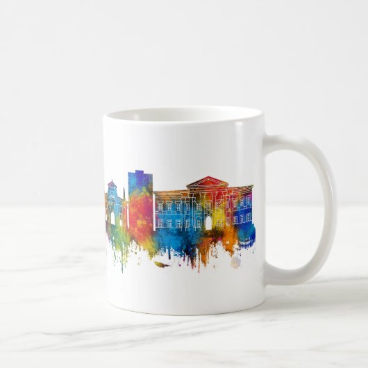 Bergamo Italy Skyline コーヒーマグカップ (右)