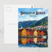 Bergen Norway ポストカード (正面/裏面)