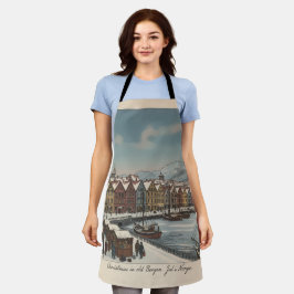 Bergen, Norway Christmas Apron エプロン