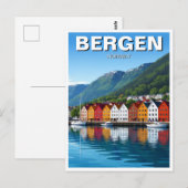 Bergen Norway Travel ポストカード (正面/裏面)