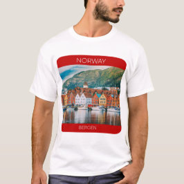Bergen, Norway Travel T-Shirt Tシャツ