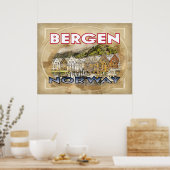 Bergen、Visit Norway ポスター (キッチン)