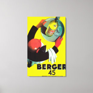 Berger 45のヴィンテージPosterEurope キャンバスプリント