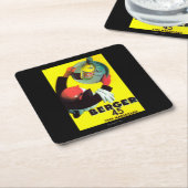 Berger 45のヴィンテージPosterEurope スクエアペーパーコースター (アングル)