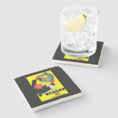 Berger 45のヴィンテージPosterEurope ストーンコースター (横)