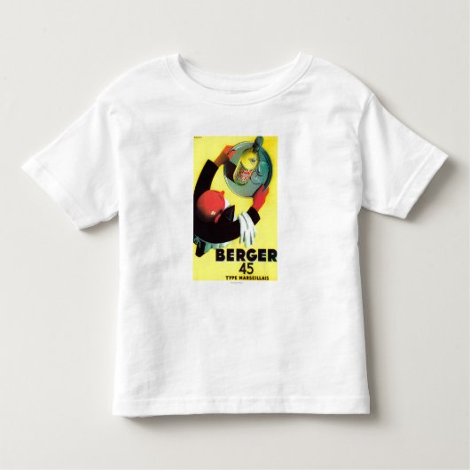 Berger 45のヴィンテージPosterEurope トドラーTシャツ (正面)