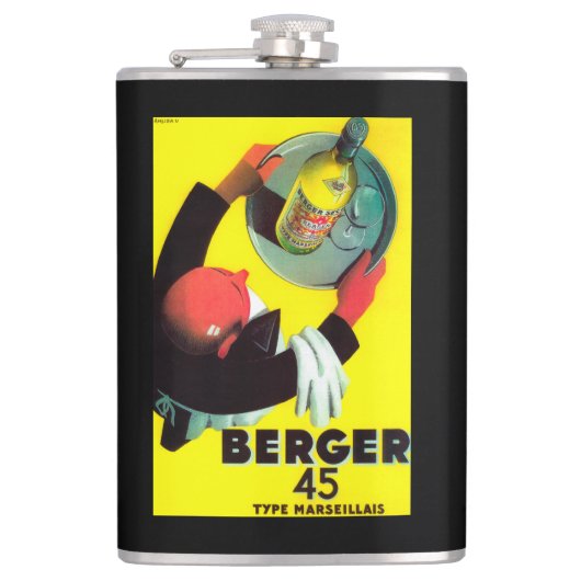 Berger 45のヴィンテージPosterEurope フラスク (正面)