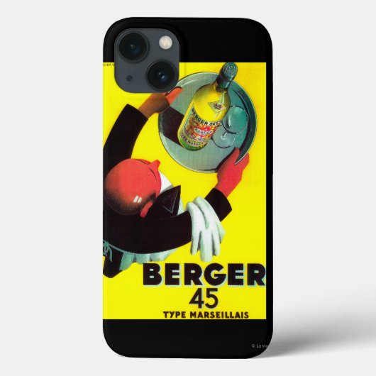 Berger 45のヴィンテージPosterEurope Case-Mate iPhoneケース (裏面)