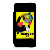 Berger 45のヴィンテージPosterEurope Incipio iPhoneウォレットケース (フォリオ 正面)