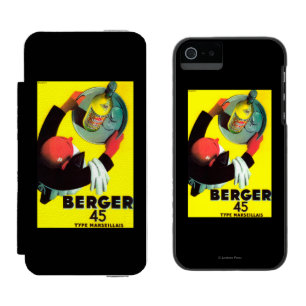 Berger 45のヴィンテージPosterEurope iPhone SE/5/5sウォレットケース