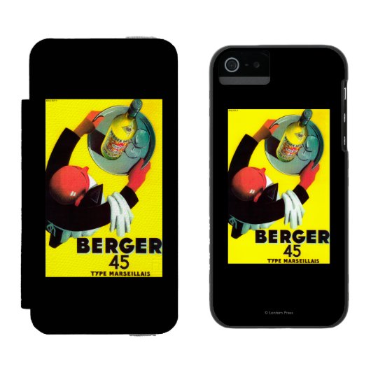 Berger 45のヴィンテージPosterEurope Incipio iPhoneウォレットケース (並び)