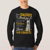 Berger Blanc Suisse Daddy Thank You Being Being Be Tシャツ (正面)