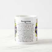 Bergeron、起源、意味および頂上 コーヒーマグカップ (中央)
