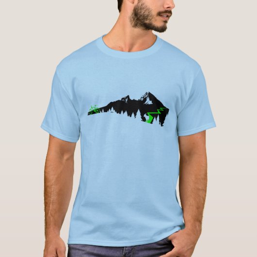 Berglandschaft Cycling T-Shirt Tシャツ (正面)