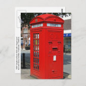 Beritishの電話ボックス ポストカード (正面/裏面)