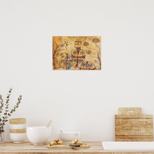 Berittener Kreuzritter ポスター (キッチン)