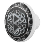 BerkanaのRuneのMettallicのエンボス セラミックノブ (右)