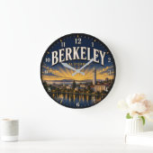 Berkeley California Golden State College ラージ壁時計 (ホーム)