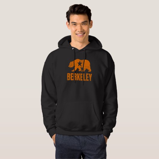 Berkeley California Republic Bear Distressed Vinta パーカ (正面フル)