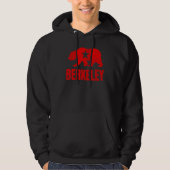 Berkeley California Republic Bear Distressed Vinta パーカ (正面)