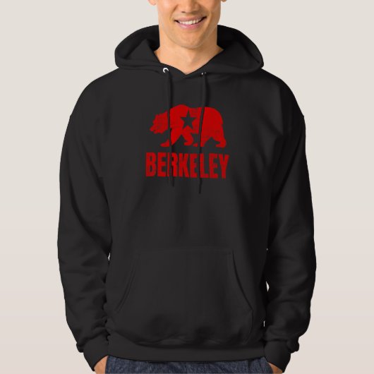 Berkeley California Republic Bear Distressed Vinta パーカ (正面)