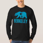 Berkeley California Republic Bear Distressed Vinta Tシャツ (正面)