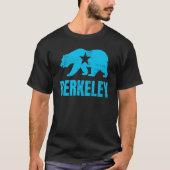 Berkeley California Republic Bear Distressed Vinta Tシャツ (正面)
