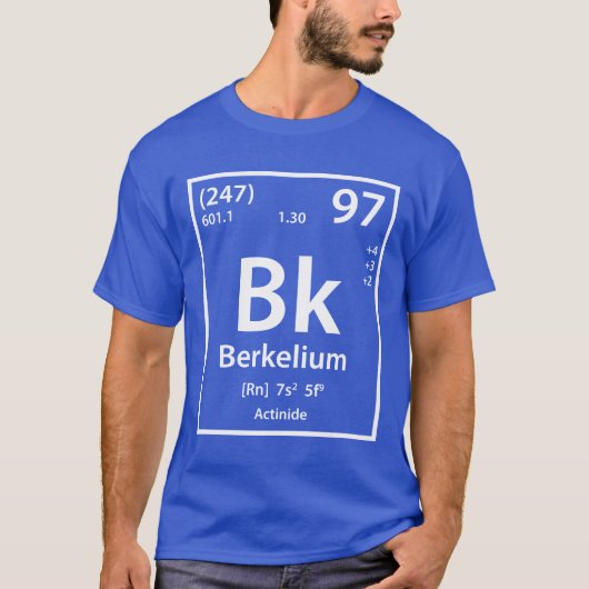Berkelium Element(白) Tシャツ (正面)