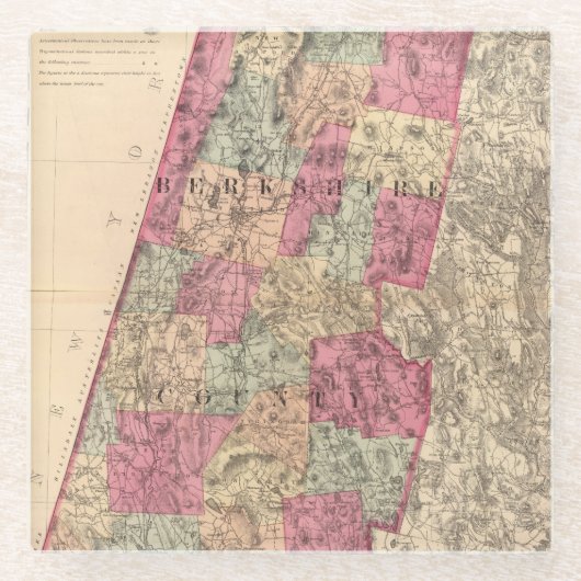 Berkshire郡 ガラスコースター (正面)