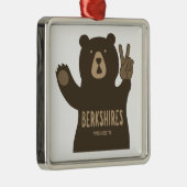 Berkshires Massachusetts Peace Bear メタルオーナメント (右)