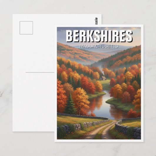 Berkshires Massachusetts Travel ポストカード (正面/裏面)