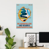 Berlin 1995 Art Exhibition Poster Abstract Gallery ポスター (ホームオフィス)